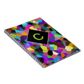 Carnet Confetti monogrammé dans les tons bijoux (Côté Droit)