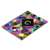 Carnet Confetti monogrammé dans les tons bijoux (Côté gauche)