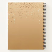 Carnet Confetti Or Personnalisé (Dos)