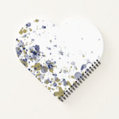 Carnet Confettis Bleu Or (Dos)