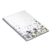 Carnet Confettis Bleu Or (Côté Droit)