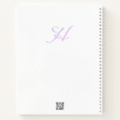Carnet Confettis en forme de lettre "H" (Dos)