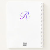 Carnet Confettis en forme de lettre "R" (Dos)