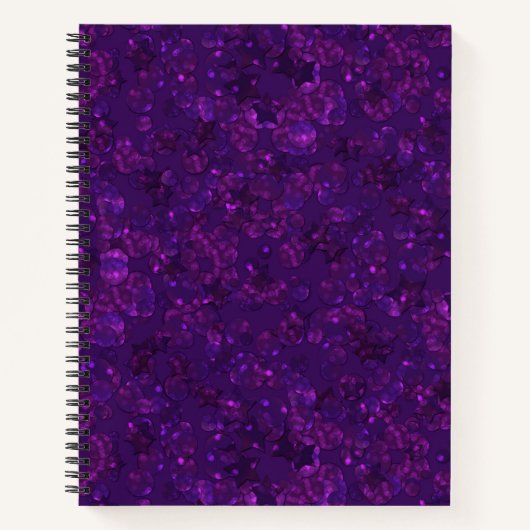 Carnet Confettis violets (Devant)