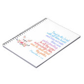 Carnet Confiance dans le Seigneur Bible Verse (Côté gauche)