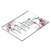 Carnet Confiance dans le Seigneur floral (Côté gauche)