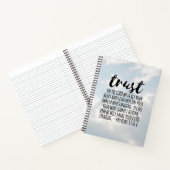 Carnet Confiance dans les proverbes du Seigneur 3:5-6 (Intérieur)