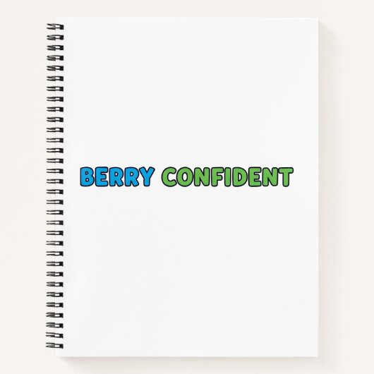 Carnet Confiant aux fruits – Design mignon de pun sur la (Devant)