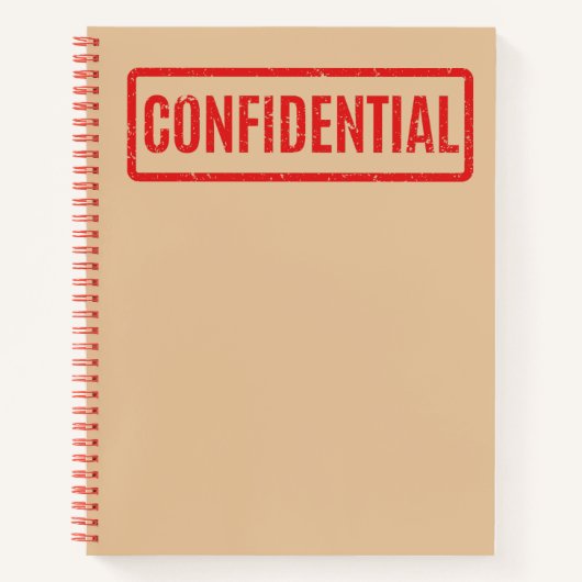 Carnet confidentiel bloqué (Devant)