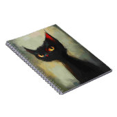 Carnet Connaissant Black Ninja Cat (Côté Droit)