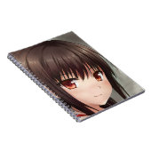 Carnet Connaître sourire anime fille mignonne brunette ye (Côté Droit)
