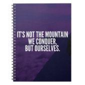 Carnet Conquer la montagne - Motivation (Devant)