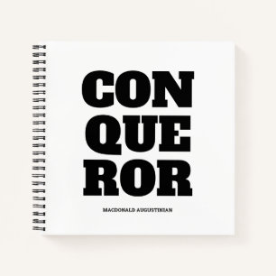 Carnet CONQUÉRANT Motivation personnalisée