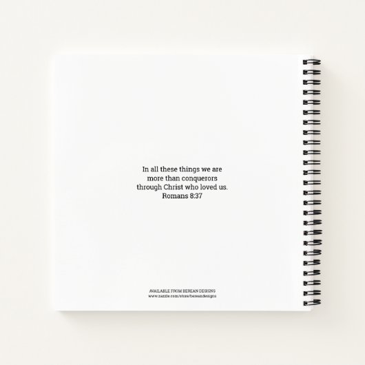 Carnet CONQUÉRANT Motivation personnalisée (Dos)