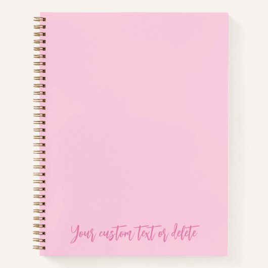 Carnet Conscience du cancer du sein mois script personnal (Devant)