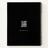 Carnet Conseil juridique gratuit - Citation d'avocat amus (Dos)