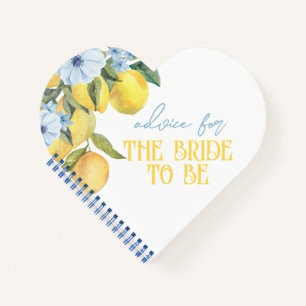 Carnet Conseil personnalisé citron pour la mariée Keepsak
