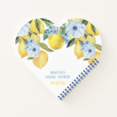 Carnet Conseil personnalisé citron pour la mariée Keepsak (Dos)