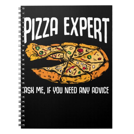 Carnet Conseil Pizza Expert Drôle Pizza (Devant)