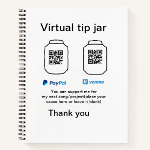 Carnet Conseil virtuel jar q r code argent don PayPal ven