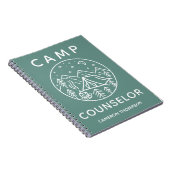 Carnet Conseiller de camp d'été personnalisé vert (Côté Droit)