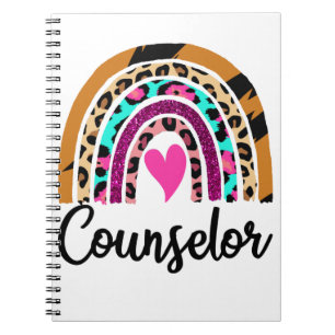 Carnet Conseiller Rainbow Leopard Funny School Conseiller