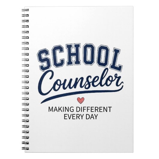 Carnet Conseiller Scolaire Faisant une Différence Chaque (Devant)
