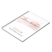 Carnet Consentement social de médias de feuille d'or rose (Côté gauche)