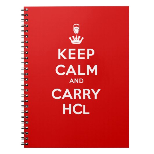Carnet Conserver calme et transporter HCl (Devant)