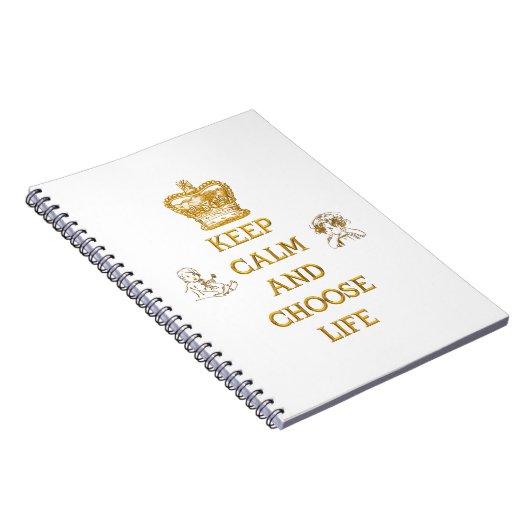 Carnet Conserver le calme et choisir la vie (Côté Droit)