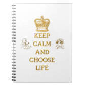 Carnet Conserver le calme et choisir la vie (Devant)