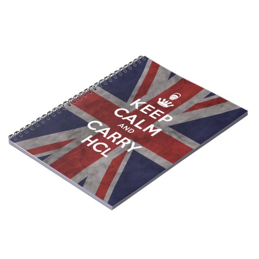 Carnet Conserver le calme et transporter HCl (version Uni (Côté gauche)