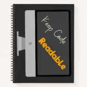 Carnet Conserver le code lisible (Devant)