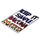 Carnet Conserver Simple Hakuna Matata Art Print (Côté gauche)