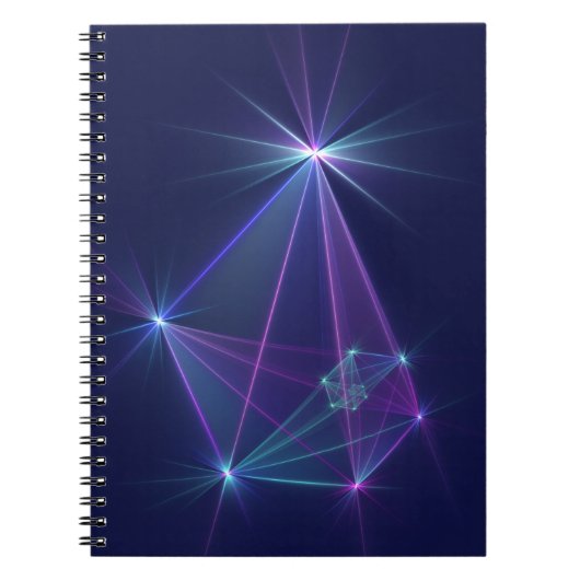 Carnet Constellation, Art Fractal Fantastique Abstrait (Devant)