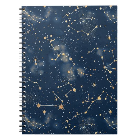 Carnet Constellation céleste - Nuit étoilée (Devant)