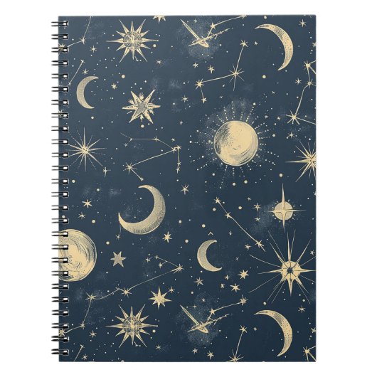 Carnet Constellation céleste - Nuit étoilée (3) (Devant)