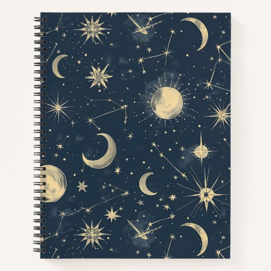 Carnet Constellation céleste - Nuit étoilée (3) (Devant)