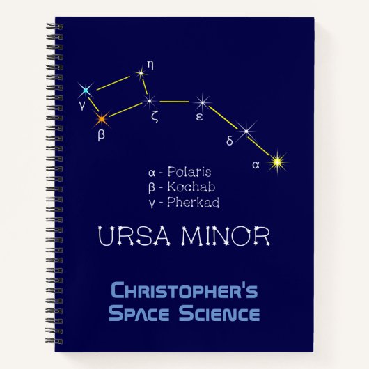 Carnet Constellation de l'hémisphère Nord Ursa mineure (Devant)