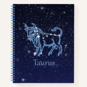 Carnet Constellation de Taureau et signe de zodiaque avec (Devant)