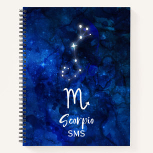 Carnet Constellation du zodiaque Scorpion Galaxie bleue M
