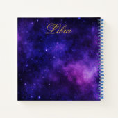 Carnet Constellation Gold Libra sur Galaxie noire | CARNE (Dos)
