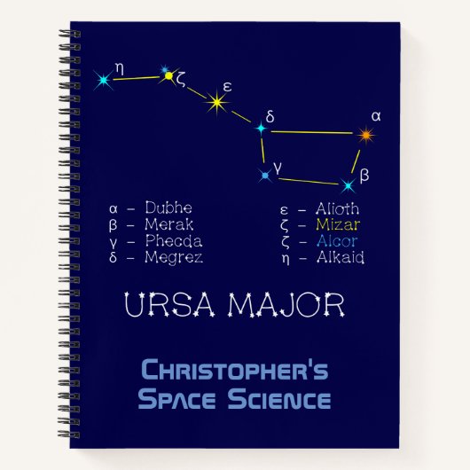Carnet Constellation Ursa major (Devant)