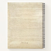 Carnet Constitution américaine (Dos)