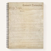 Carnet Constitution américaine (Devant)