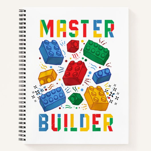 Carnet Constructeur de briques Blocs amusants Bâtiment Ma (Devant)