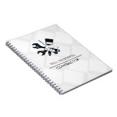 Carnet Construction de bâtiments en blocs noir et blanc m (Côté Droit)
