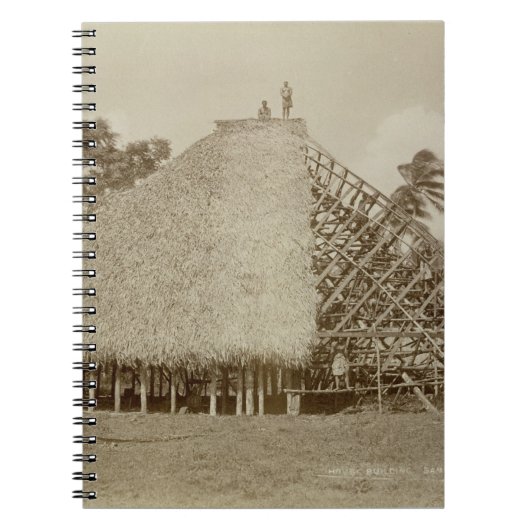 Carnet Construction de logements au Samoa, c.1875 (photo (Devant)