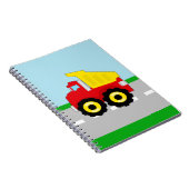 Carnet Construction Dumptruck de garçons d'enfants (Côté Droit)