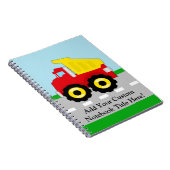 Carnet Construction Dumptruck d'enfants (Côté Droit)